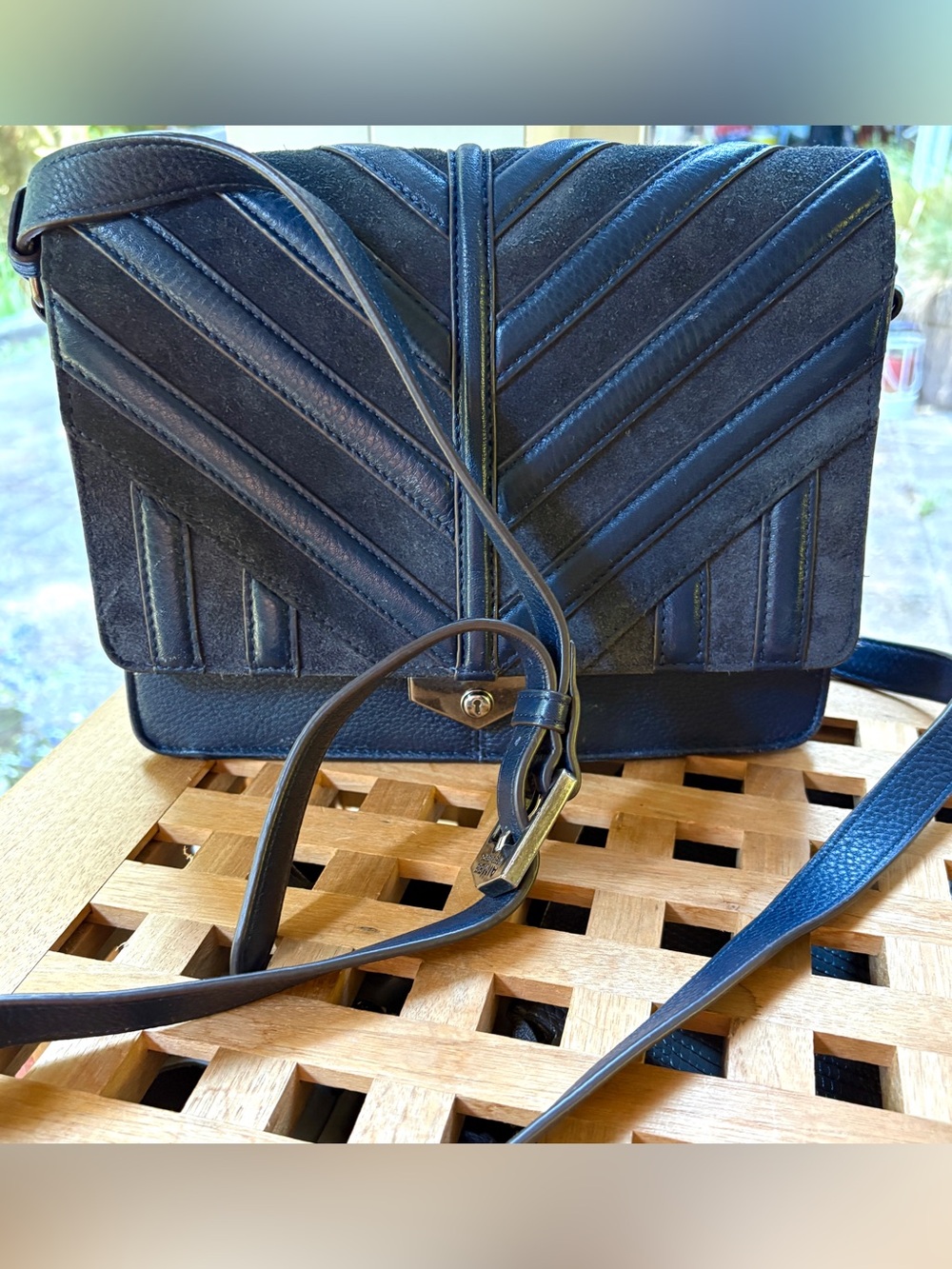 Aimee Kestenberg chevron pattern leather bag